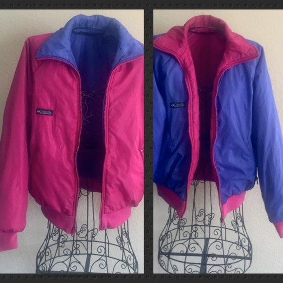 Vintage Columbia Reversible Ski Puffer 
